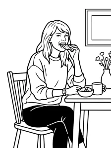 Printable Taylor Swift Coloring Page - Free Printable