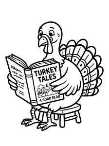 Bold Turkey Coloring Page - Free Printable