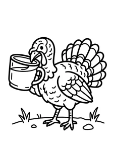 Fun Turkey Coloring Page - Free Printable
