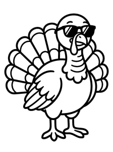 Creative Turkey Coloring Page - Free Printable
