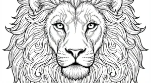 Funny Lion Coloring Pages - Free Printable