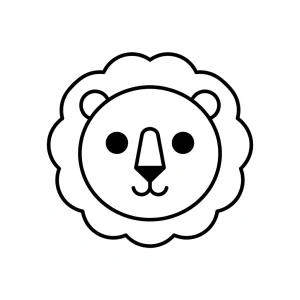 Cartoon Lion Coloring Pages - Free Printable