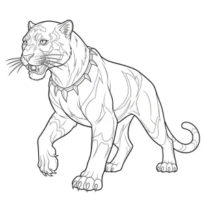 Standing Lionn Coloring Pages - Free Printable