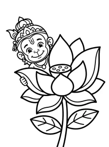Printable Hanuman Coloring Pages - Free Printable