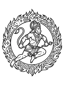Fun Hanuman Coloring Pages - Free Printable