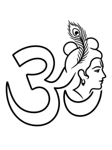 Detailed Krishna Coloring Pages - Free Printable