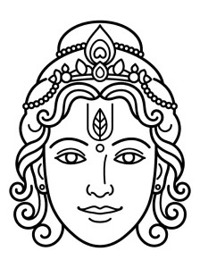 Fun Krishna Coloring Pages - Free Printable