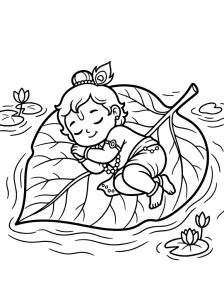 Printable Krishna Coloring Pages - Free Printable