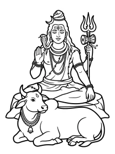 Classic Lord Shiva Coloring Pages - Free Printable