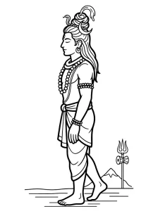 Detailed Lord Shiva Coloring Pages - Free Printable