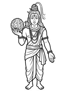 Easy Lord Shiva Coloring Pages - Free Printable