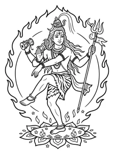 Kids Lord Shiva Coloring Pages - Free Printable