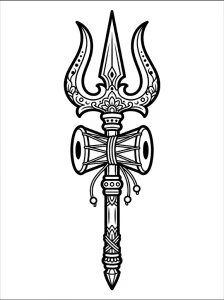 Simple Lord Shiva Coloring Pages - Free Printable