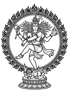 Bold Lord Shiva Coloring Pages - Free Printable