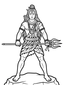 Classic Lord Shiva Coloring Pages - Free Printable