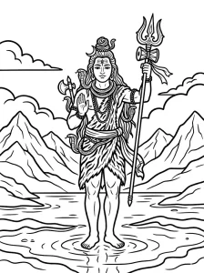 Printable Lord Shiva Coloring Pages - Free Printable