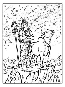 Cool Lord Shiva Coloring Pages - Free Printable