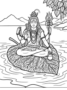 Fun Lord Shiva Coloring Pages - Free Printable