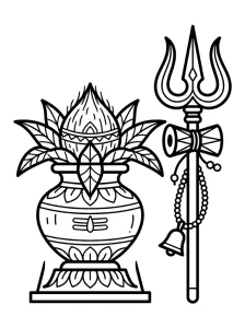 Simple Lord Shiva Coloring Pages - Free Printable