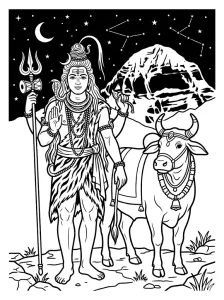 Lord Shiva Coloring Pages - Free Printable